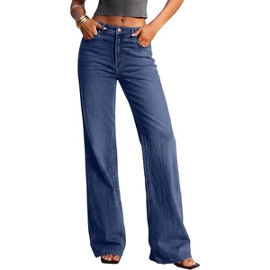 PRETTYGARDEN Women’s Jeans Stretchy High Waisted Denim Pants(Deep Blue)