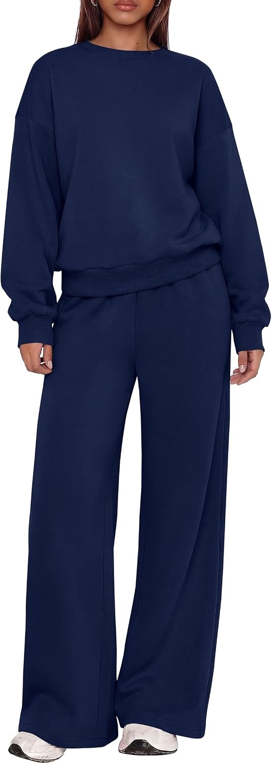image:imagePRETTYGARDEN 2 Piece Lounge Sets for Women Casual SweatsuitsNavy Blue