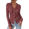 01 Dot Burgundy White