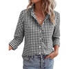 Plaid Black White