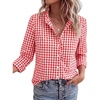 Plaid Brilliant Red White