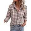 Plaid Brown White