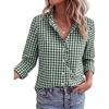 Plaid Dark Green White