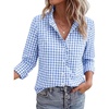 Plaid Light Blue White