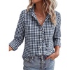 Plaid Navy White