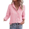 Plaid Pink White