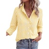 Plaid Yellow White