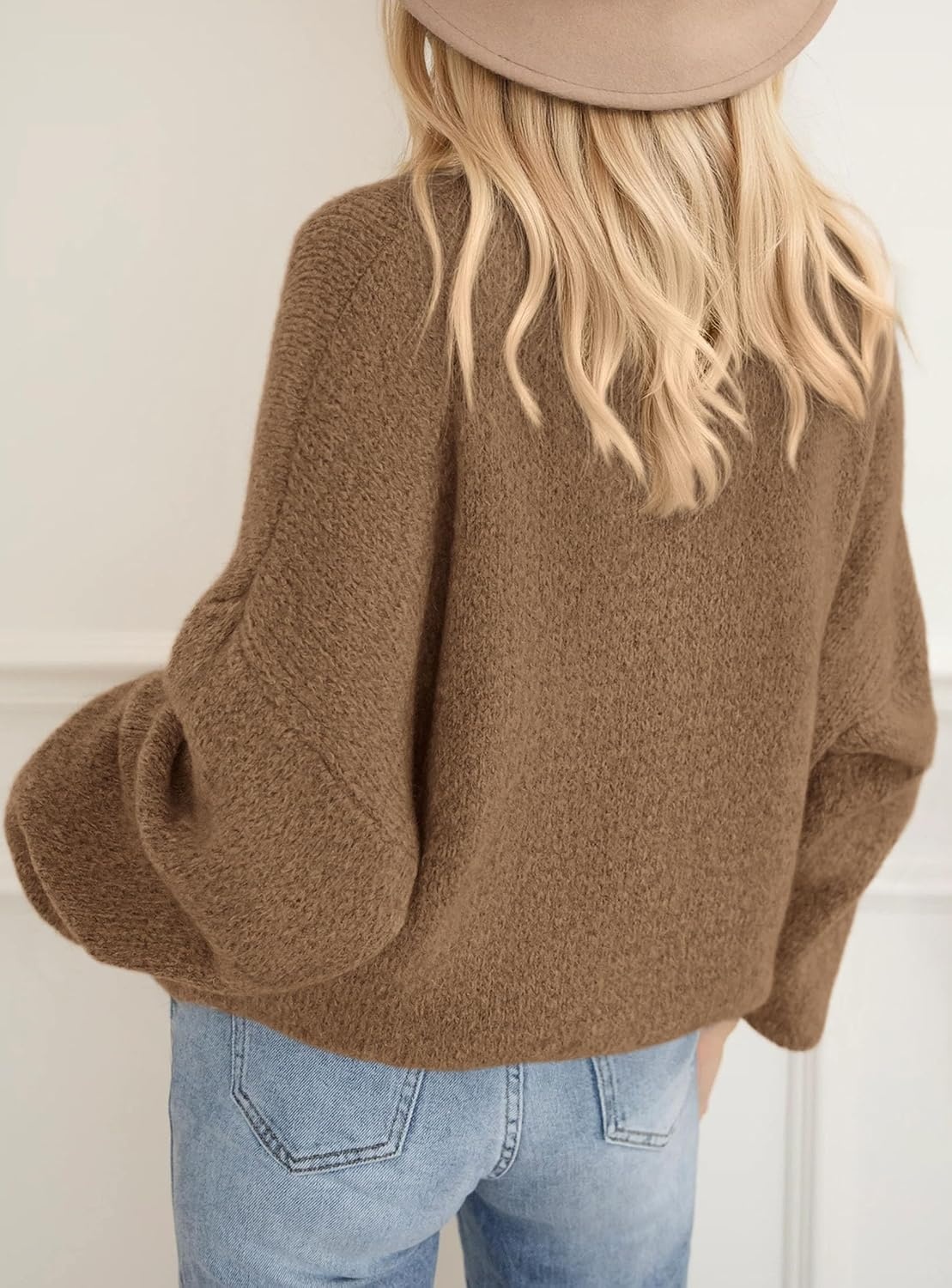 image:imagePRETTYGARDEN Womens Fall Oversized Holiday SweatersCamel