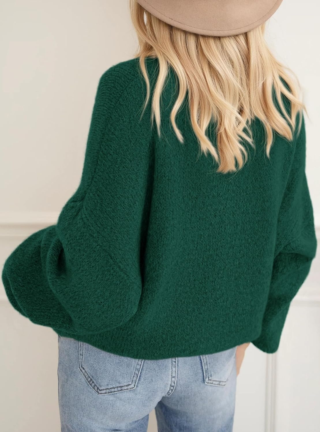 image:imagePRETTYGARDEN Womens Fall Oversized Holiday SweatersDark Green