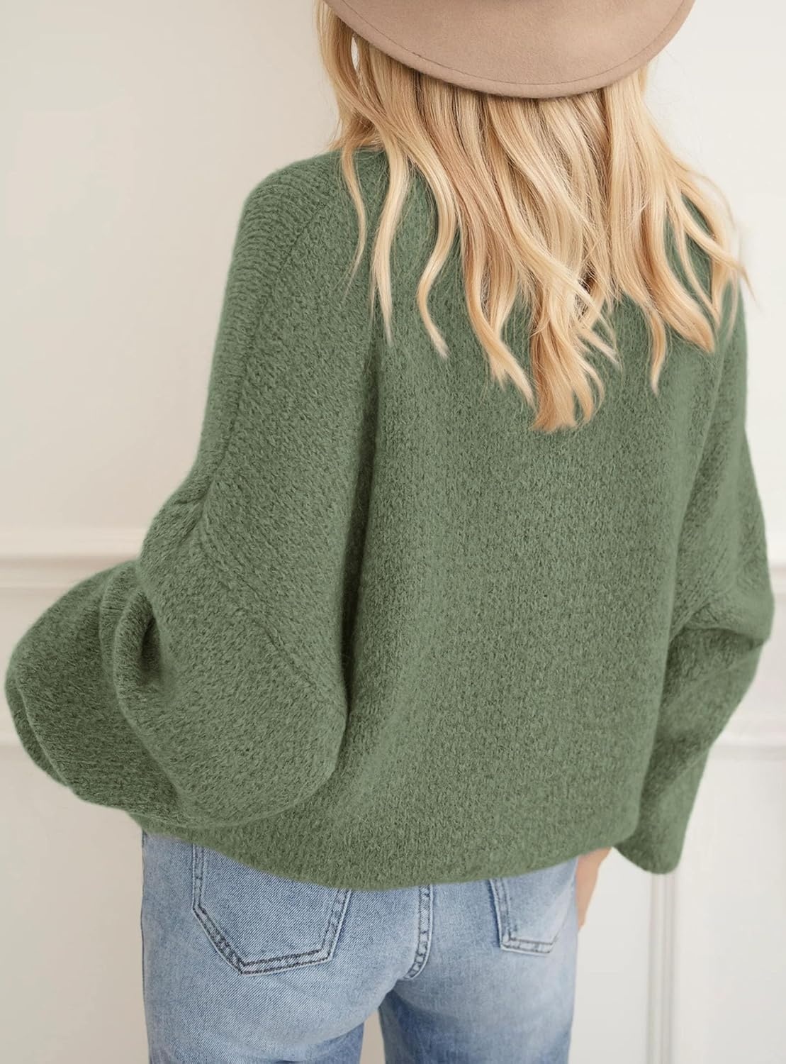 image:imagePRETTYGARDEN Womens Fall Oversized Holiday SweatersGreen
