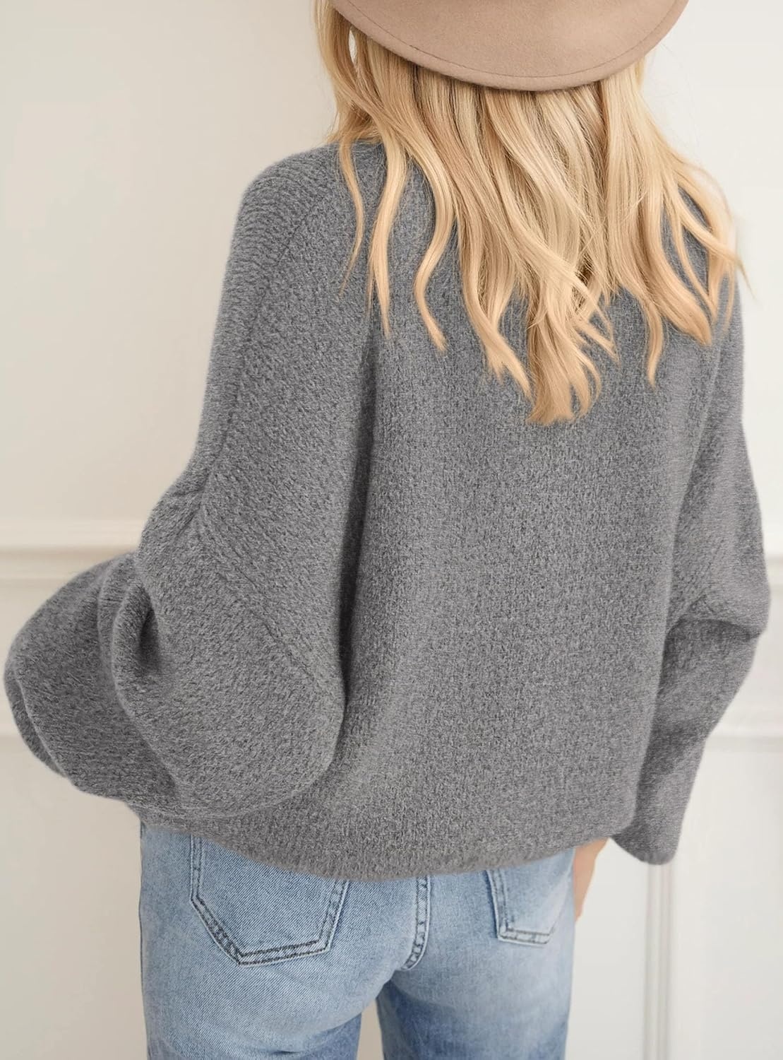 image:imagePRETTYGARDEN Womens Fall Oversized Holiday SweatersGrey