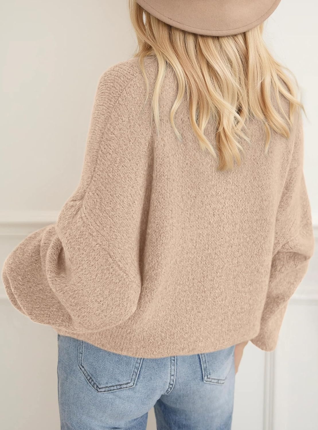 image:imagePRETTYGARDEN Womens Fall Oversized Holiday SweatersLight Khaki