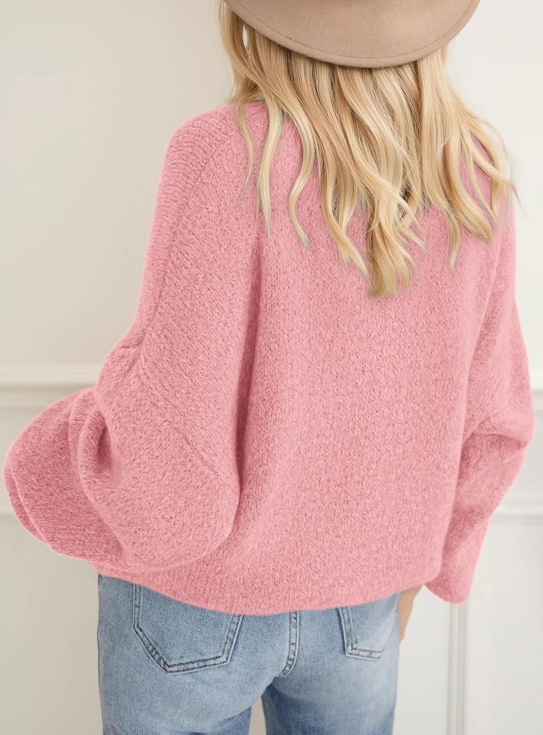 image:imagePRETTYGARDEN Womens Fall Oversized Holiday SweatersLight Pink