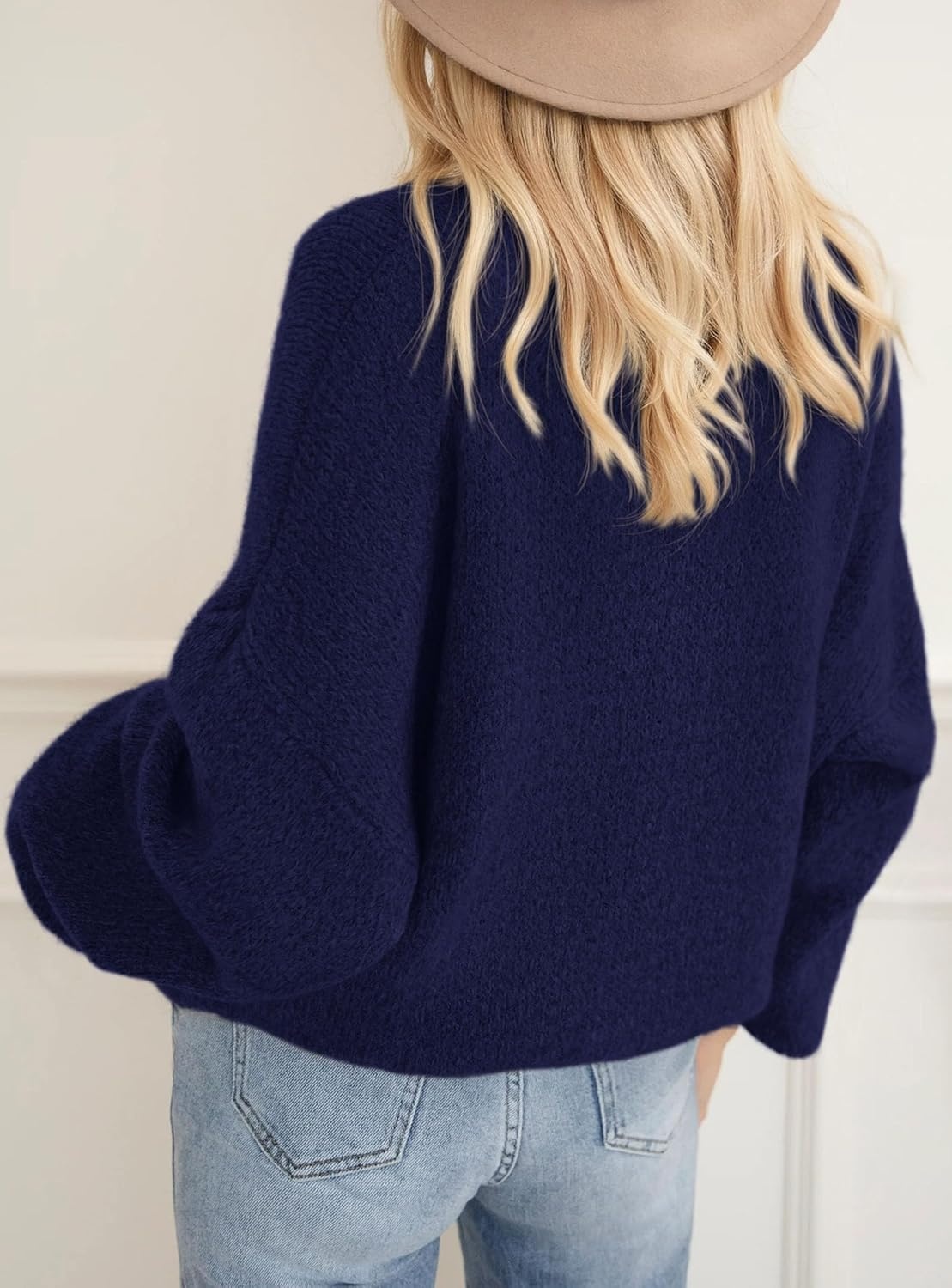 image:imagePRETTYGARDEN Womens Fall Oversized Holiday SweatersNavy Blue