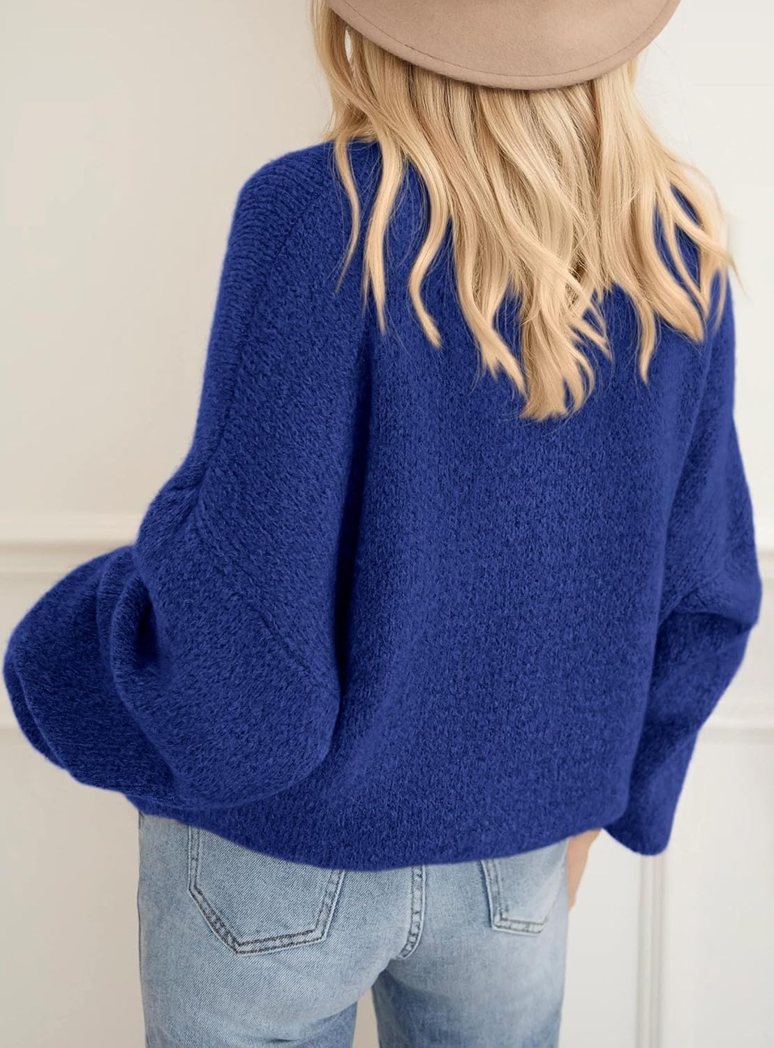 image:imagePRETTYGARDEN Womens Fall Oversized Holiday SweatersRoyal Blue