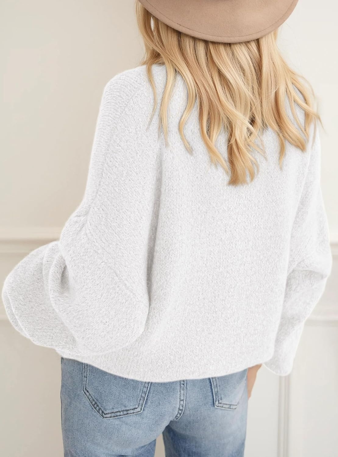 image:imagePRETTYGARDEN Womens Fall Oversized Holiday SweatersWhite