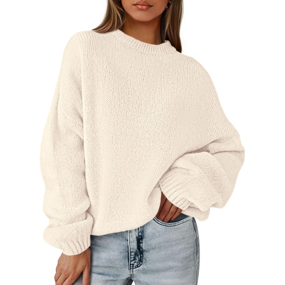 image:imagePRETTYGARDEN Womens Fall Oversized Holiday SweatersBeige