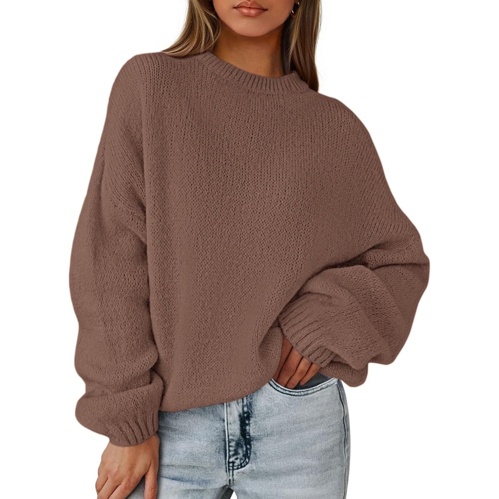 image:imagePRETTYGARDEN Womens Fall Oversized Holiday SweatersBrown