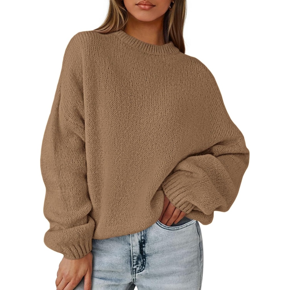 image:imagePRETTYGARDEN Womens Fall Oversized Holiday SweatersCamel