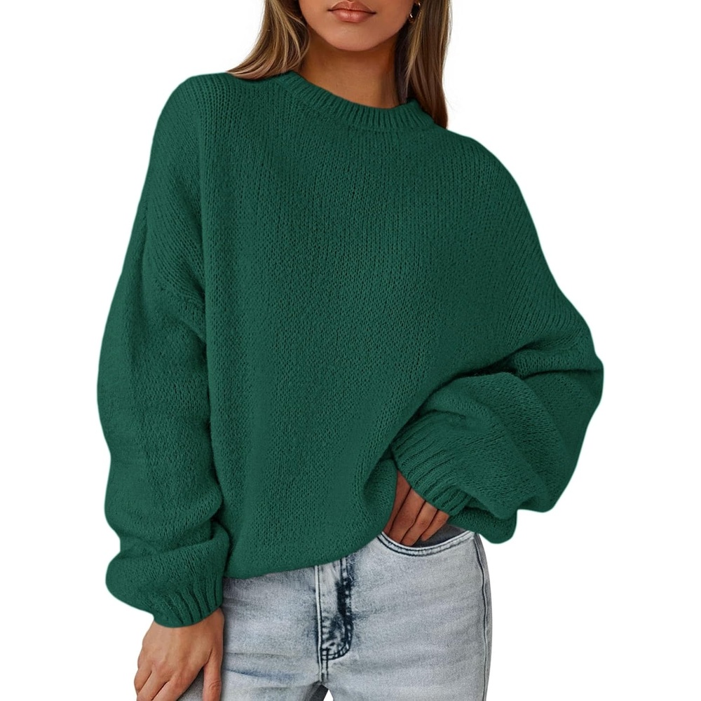 image:imagePRETTYGARDEN Womens Fall Oversized Holiday SweatersDark Green