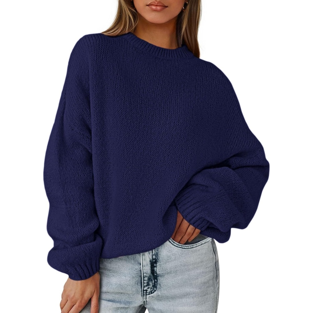 image:imagePRETTYGARDEN Womens Fall Oversized Holiday SweatersNavy Blue