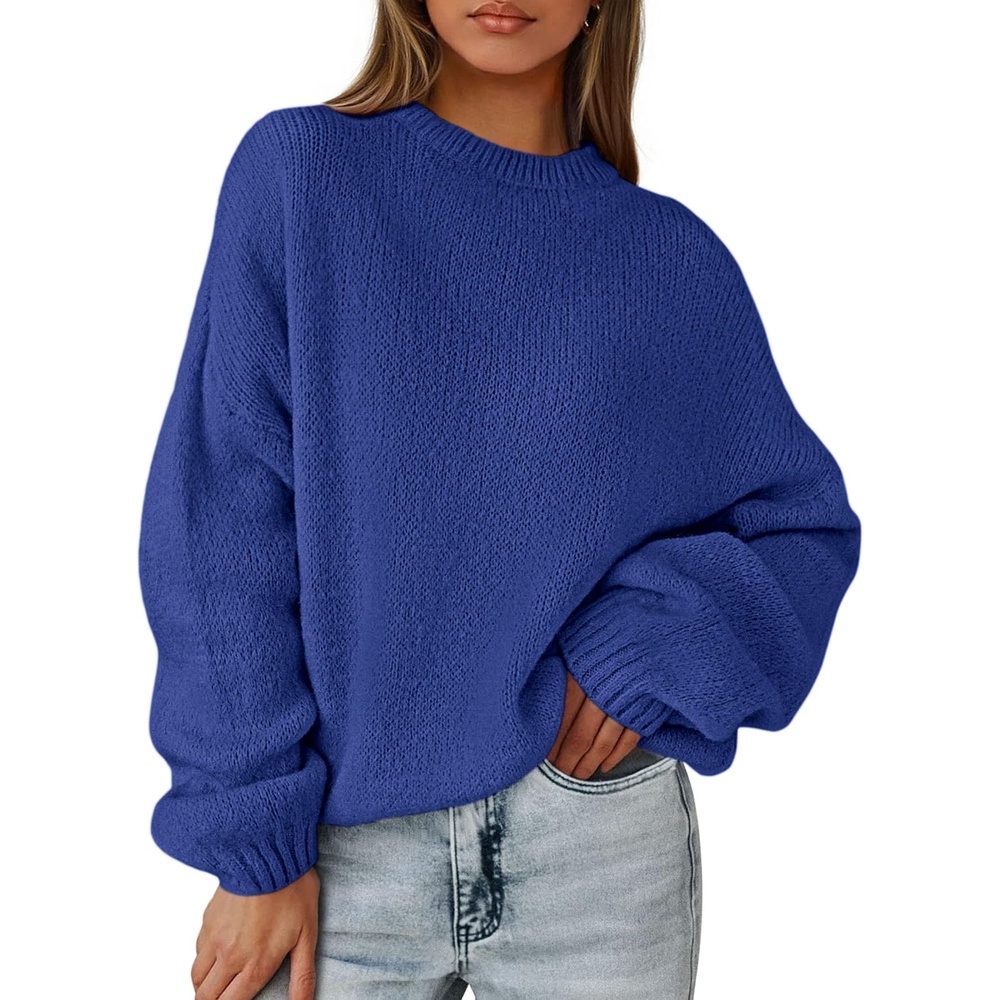 image:imagePRETTYGARDEN Womens Fall Oversized Holiday SweatersRoyal Blue