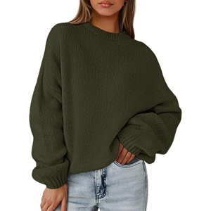 PRETTYGARDEN Women’s Fall Oversized Holiday Sweaters(Army Green)