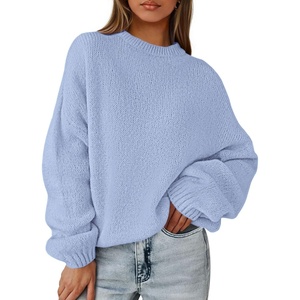 PRETTYGARDEN Women’s Fall Oversized Holiday Sweaters(Light Blue)