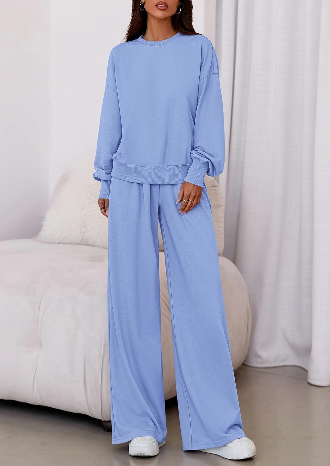 image:imagePRETTYGARDEN Womens Loose Fit Casual 2 Piece Lounge SetBlue