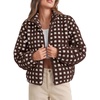 Plaid Brown White