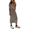 Beige Black Stripe