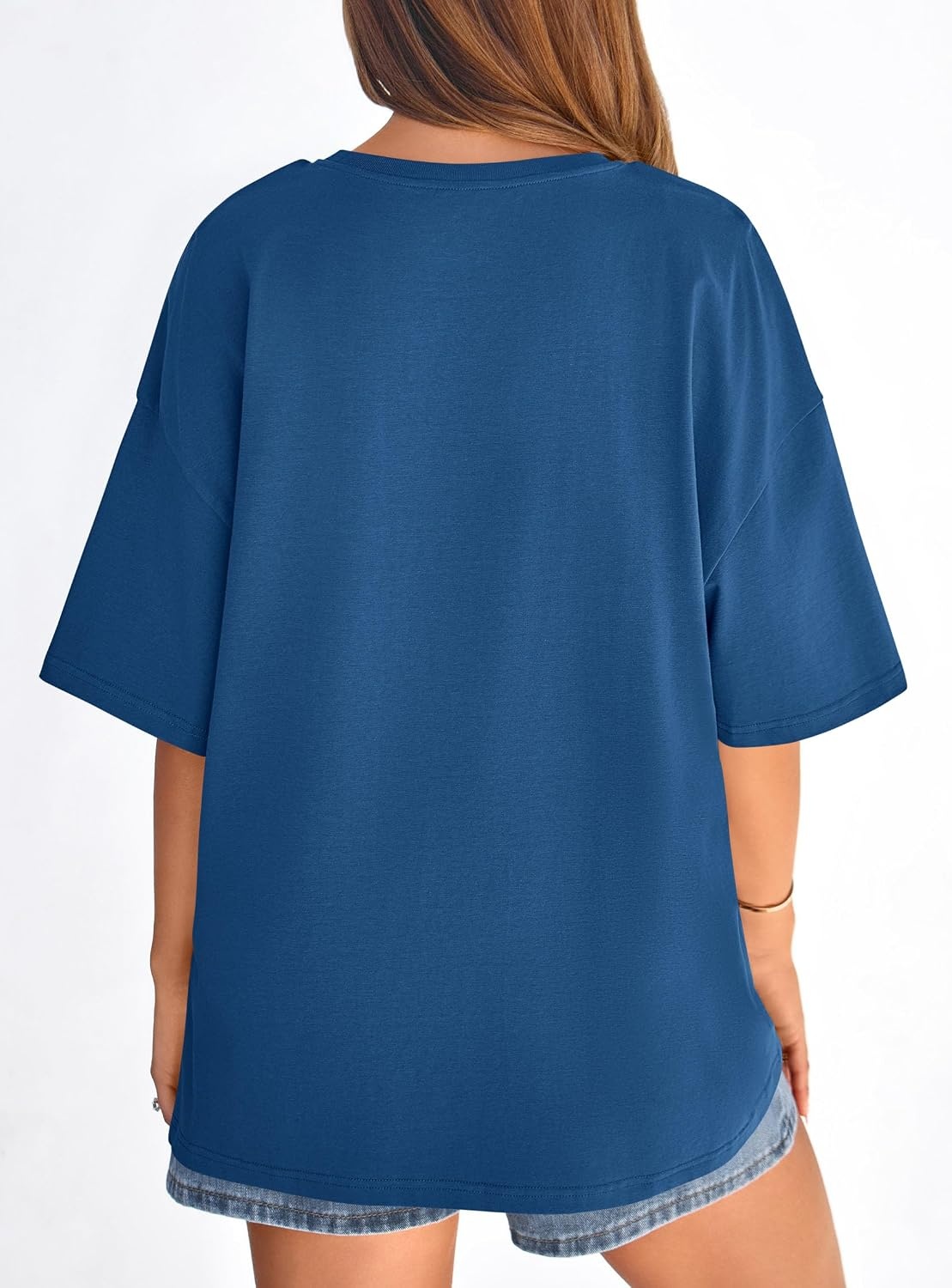 image:imagePRETTYGARDEN Womens Oversized Tshirts Going Out TopsBlue