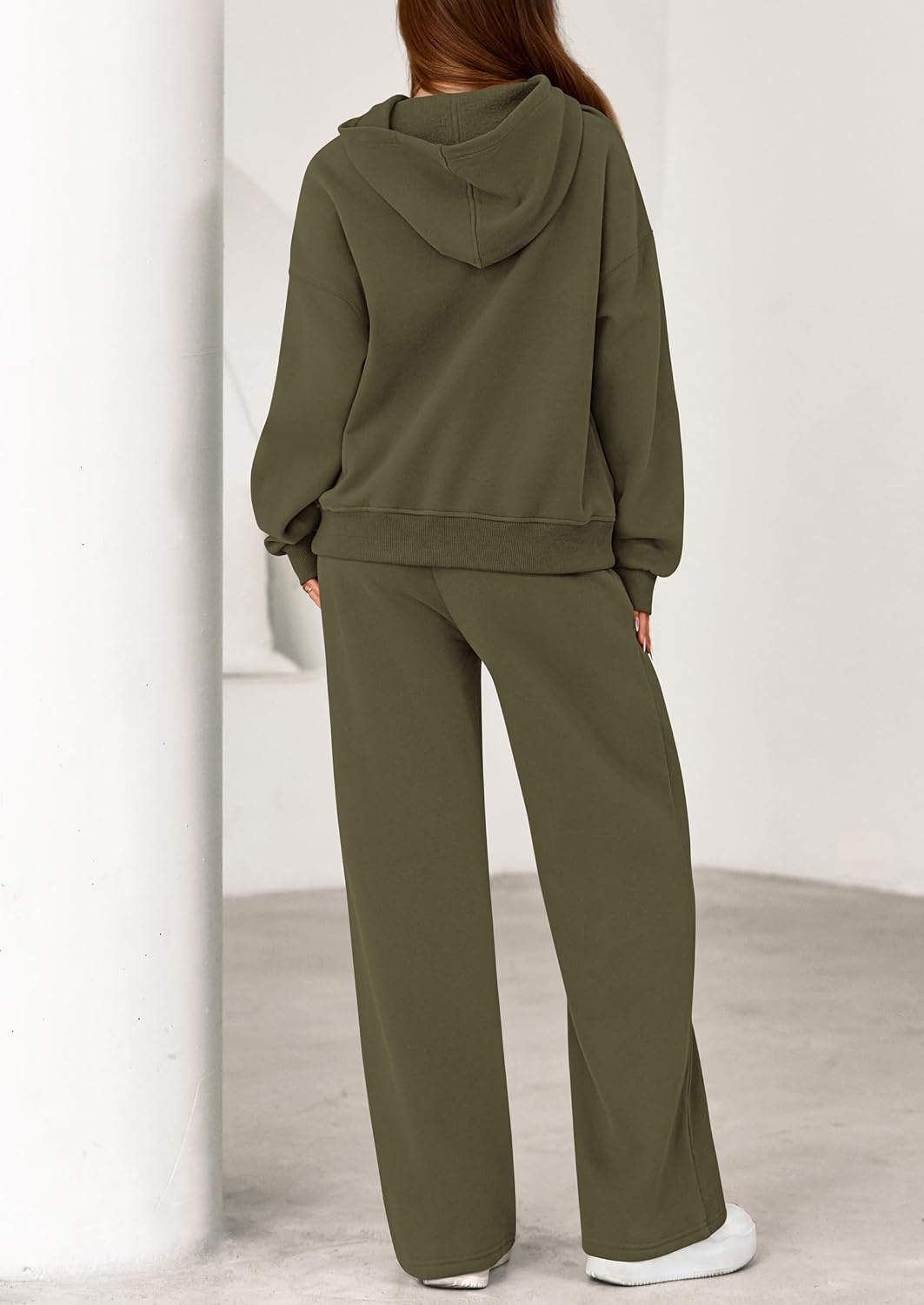 image:imagePRETTYGARDEN Womens Sweatsuits 2 Piece Outfit Fall Matching Lounge SetsArmy Green