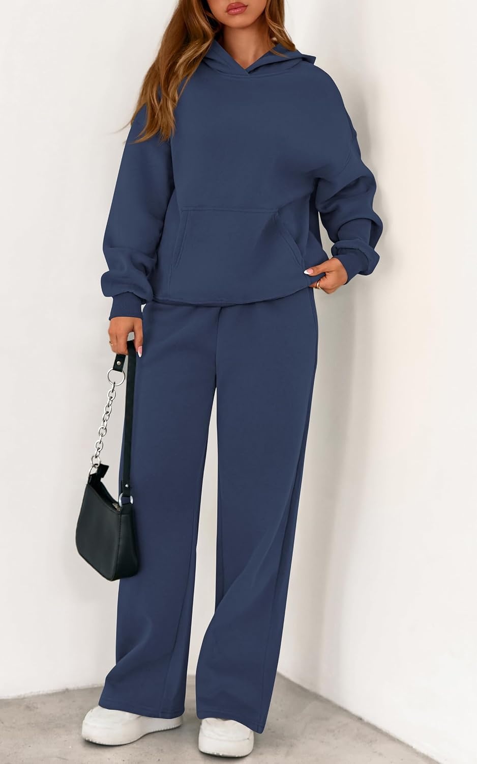 image:imagePRETTYGARDEN Womens Sweatsuits 2 Piece Outfit Fall Matching Lounge SetsGrey Blue