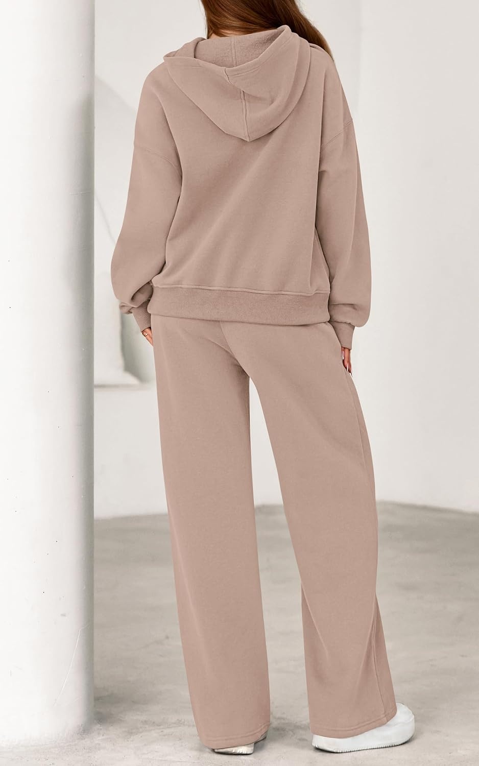 image:imagePRETTYGARDEN Womens Sweatsuits 2 Piece Outfit Fall Matching Lounge SetsGrey Khaki