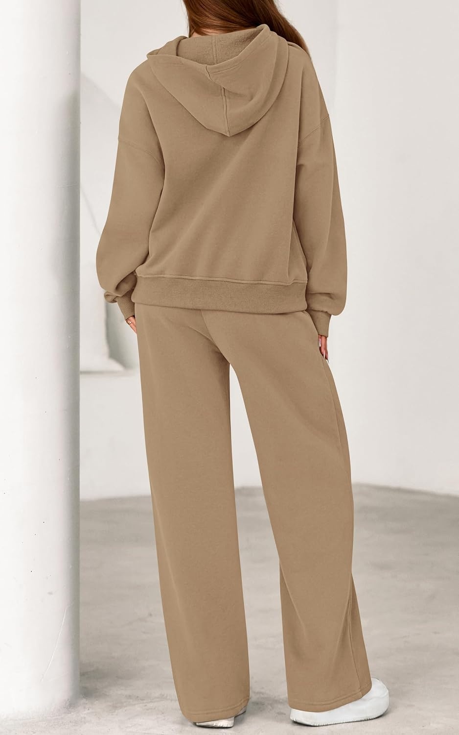 image:imagePRETTYGARDEN Womens Sweatsuits 2 Piece Outfit Fall Matching Lounge SetsKhaki