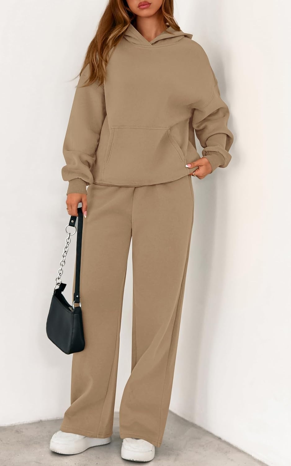 image:imagePRETTYGARDEN Womens Sweatsuits 2 Piece Outfit Fall Matching Lounge SetsKhaki