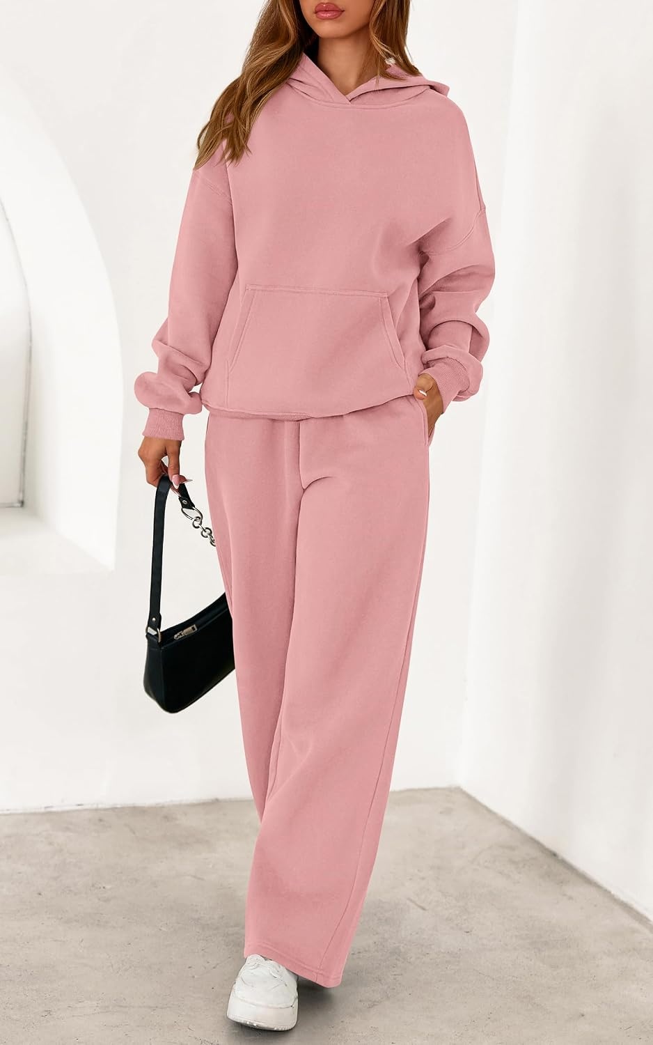 image:imagePRETTYGARDEN Womens Sweatsuits 2 Piece Outfit Fall Matching Lounge SetsPink