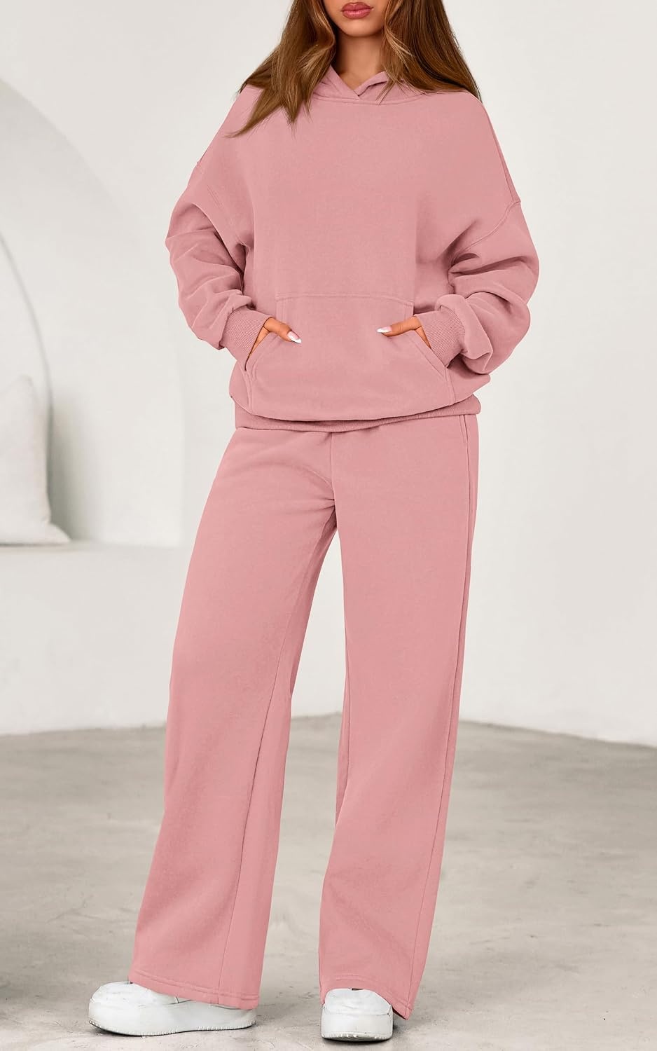 image:imagePRETTYGARDEN Womens Sweatsuits 2 Piece Outfit Fall Matching Lounge SetsPink