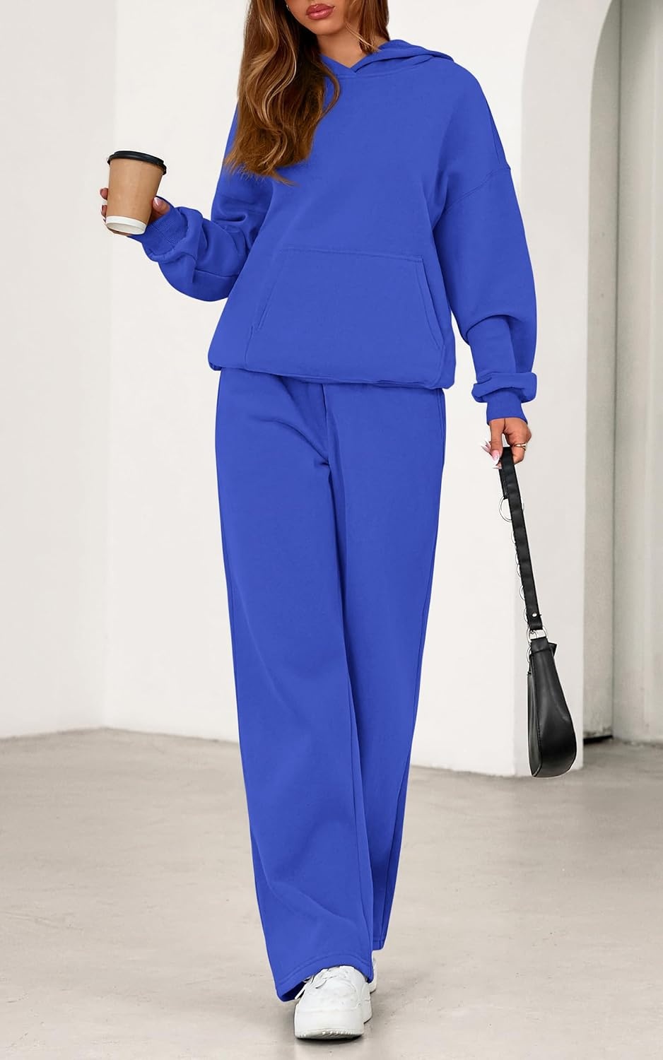 image:imagePRETTYGARDEN Womens Sweatsuits 2 Piece Outfit Fall Matching Lounge SetsRoyal Blue