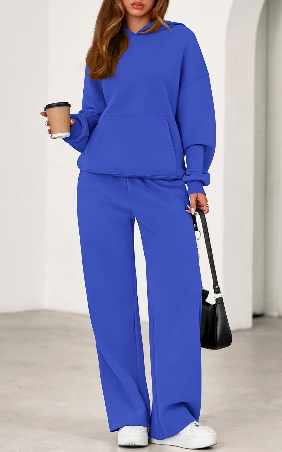 image:imagePRETTYGARDEN Womens Sweatsuits 2 Piece Outfit Fall Matching Lounge SetsRoyal Blue