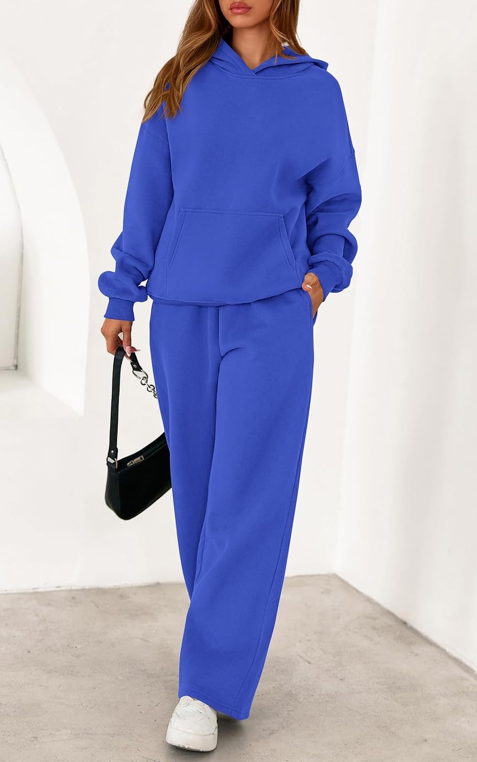 image:imagePRETTYGARDEN Womens Sweatsuits 2 Piece Outfit Fall Matching Lounge SetsRoyal Blue