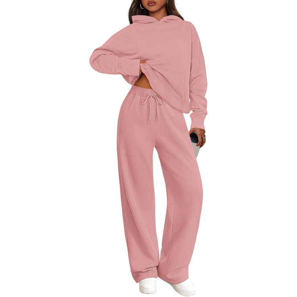 image:imagePRETTYGARDEN Womens Sweatsuits 2 Piece Outfit Fall Matching Lounge SetsPink