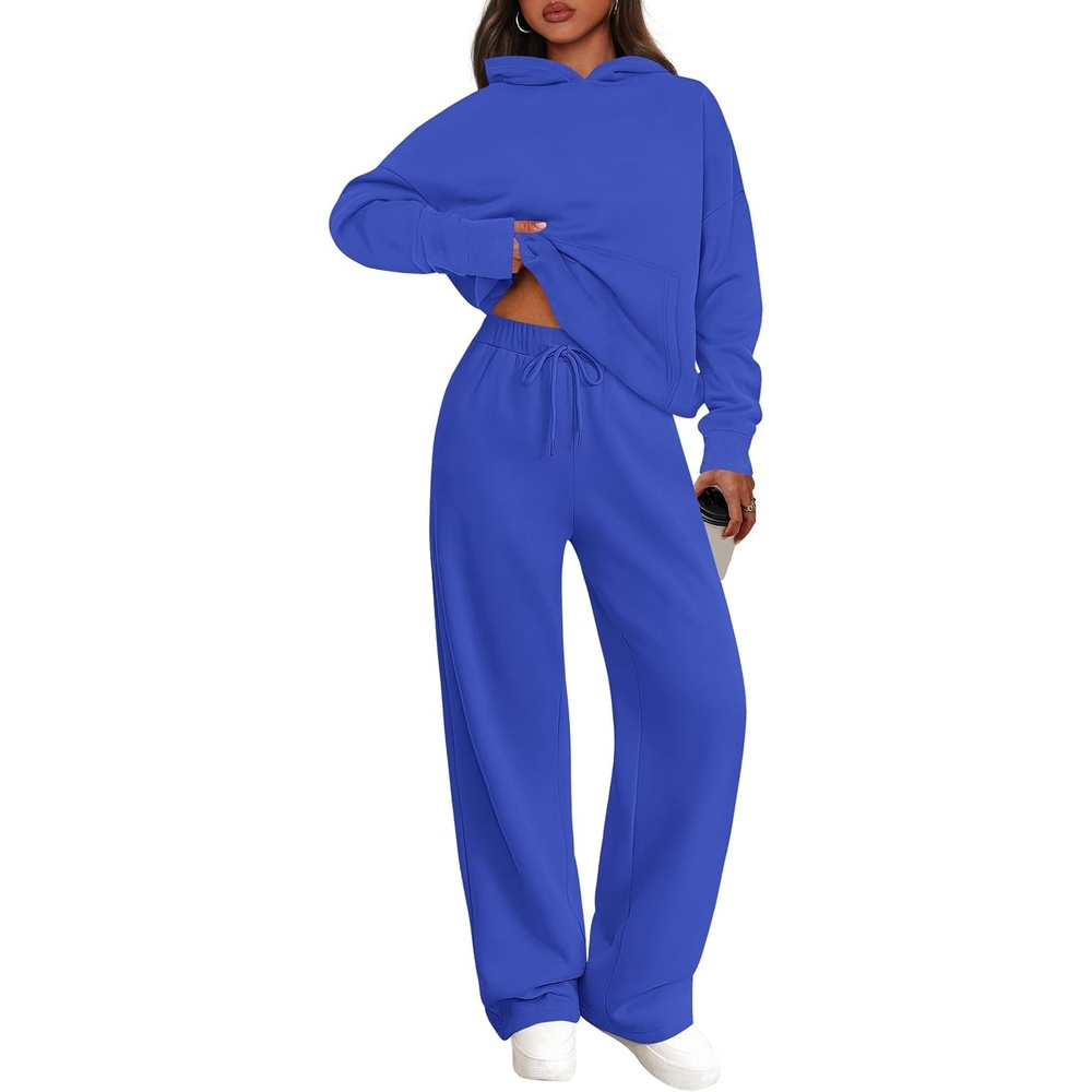 image:imagePRETTYGARDEN Womens Sweatsuits 2 Piece Outfit Fall Matching Lounge SetsRoyal Blue